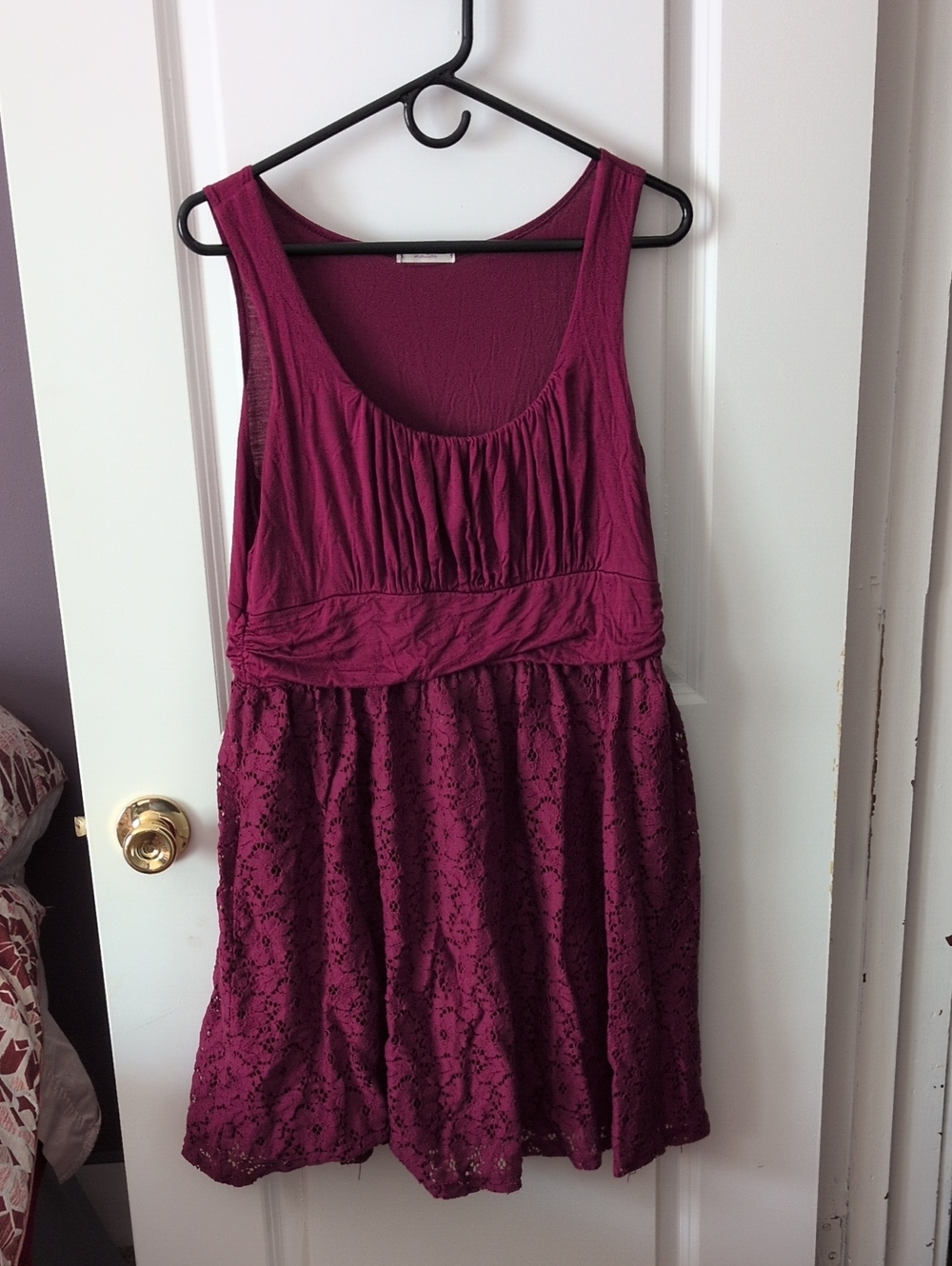 Women's Cranberry Lace Dress